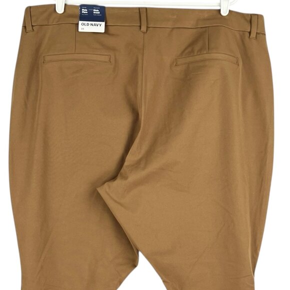 Old Navy High-Rise Pixie Flare Pants Women's Plus Size 24 Stretch Brown NWT - Picture 4 of 12